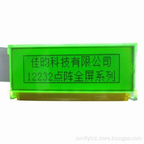 Mono Graphic 122 x 32 Dots Matrix LCD Module, 65.4 x 29.1 x 6.0mm Outline Size